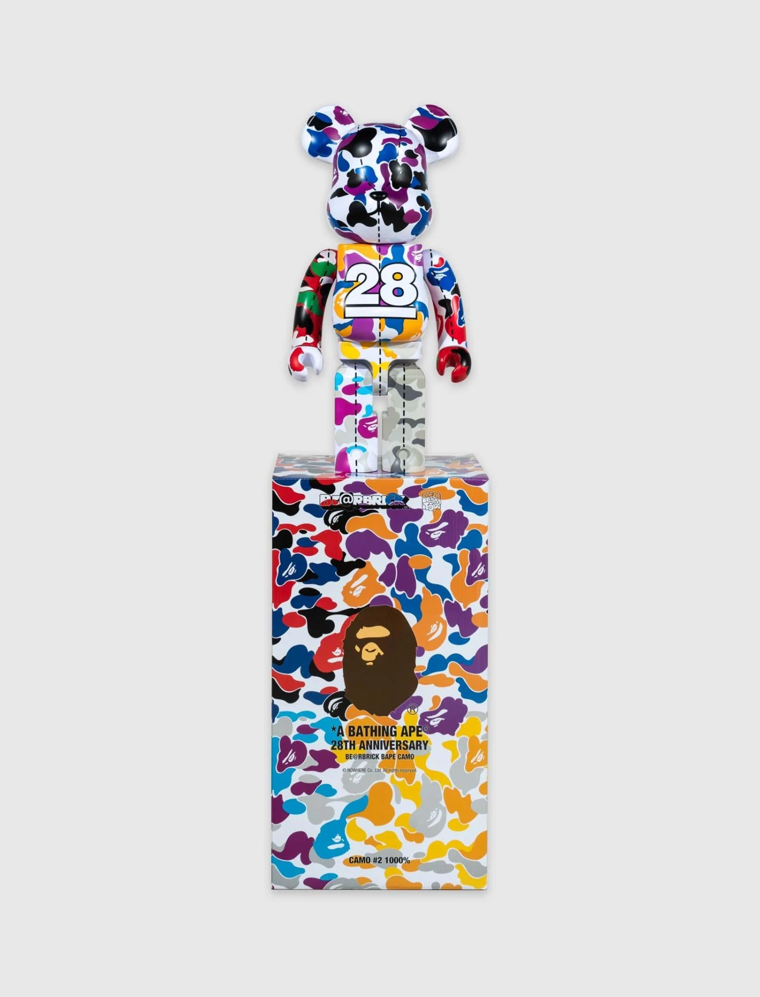 Medicom A BATHING APE 28TH ANNIVERSARY CAMO #2 1000% BEARBRICK 1 Medicom A BATHING APE 28TH ANNIVERSARY CAMO #2 1000% BEARBRICK