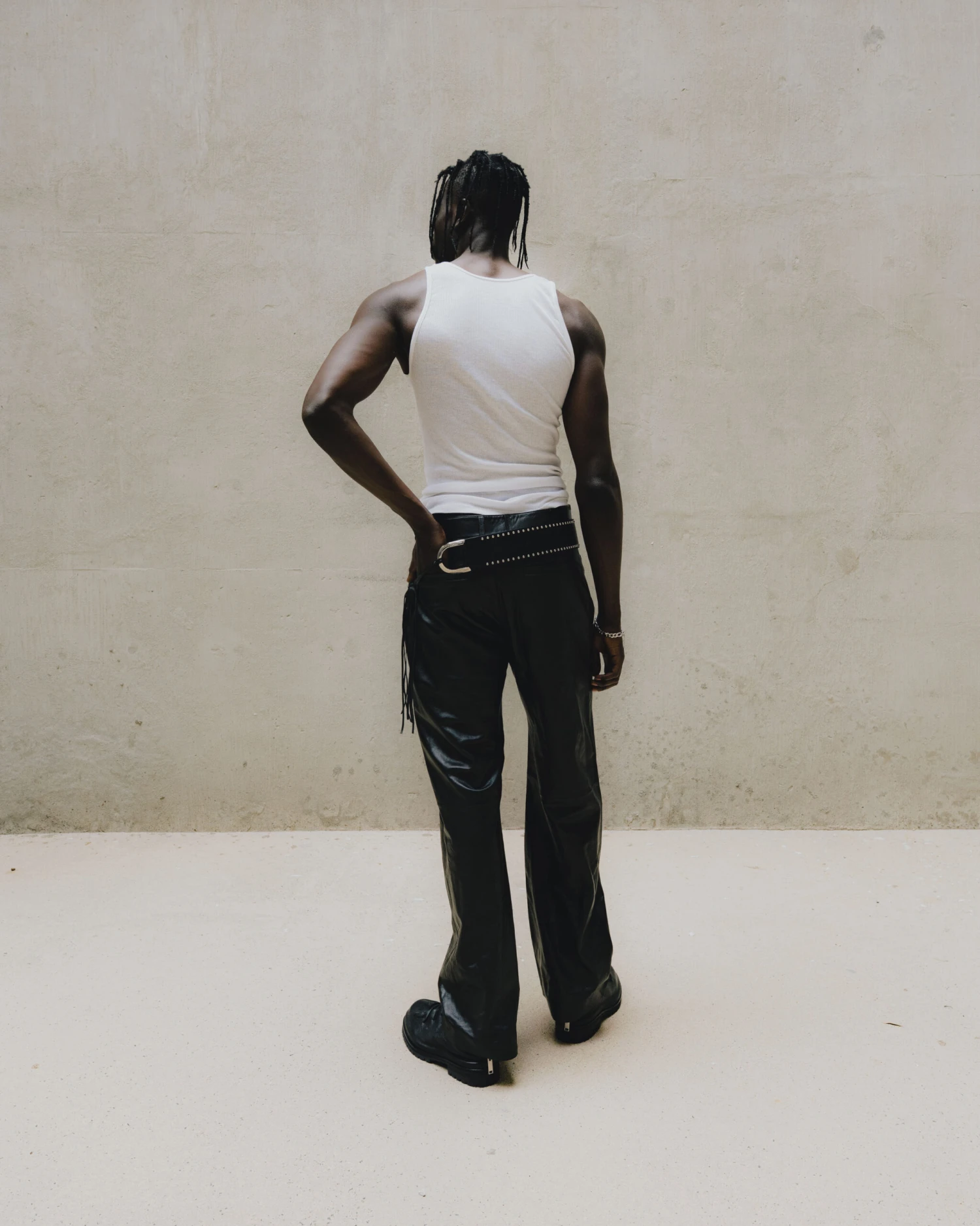 STRAIGHT LEATHER PANT 5 STRAIGHT LEATHER PANT - Image 5