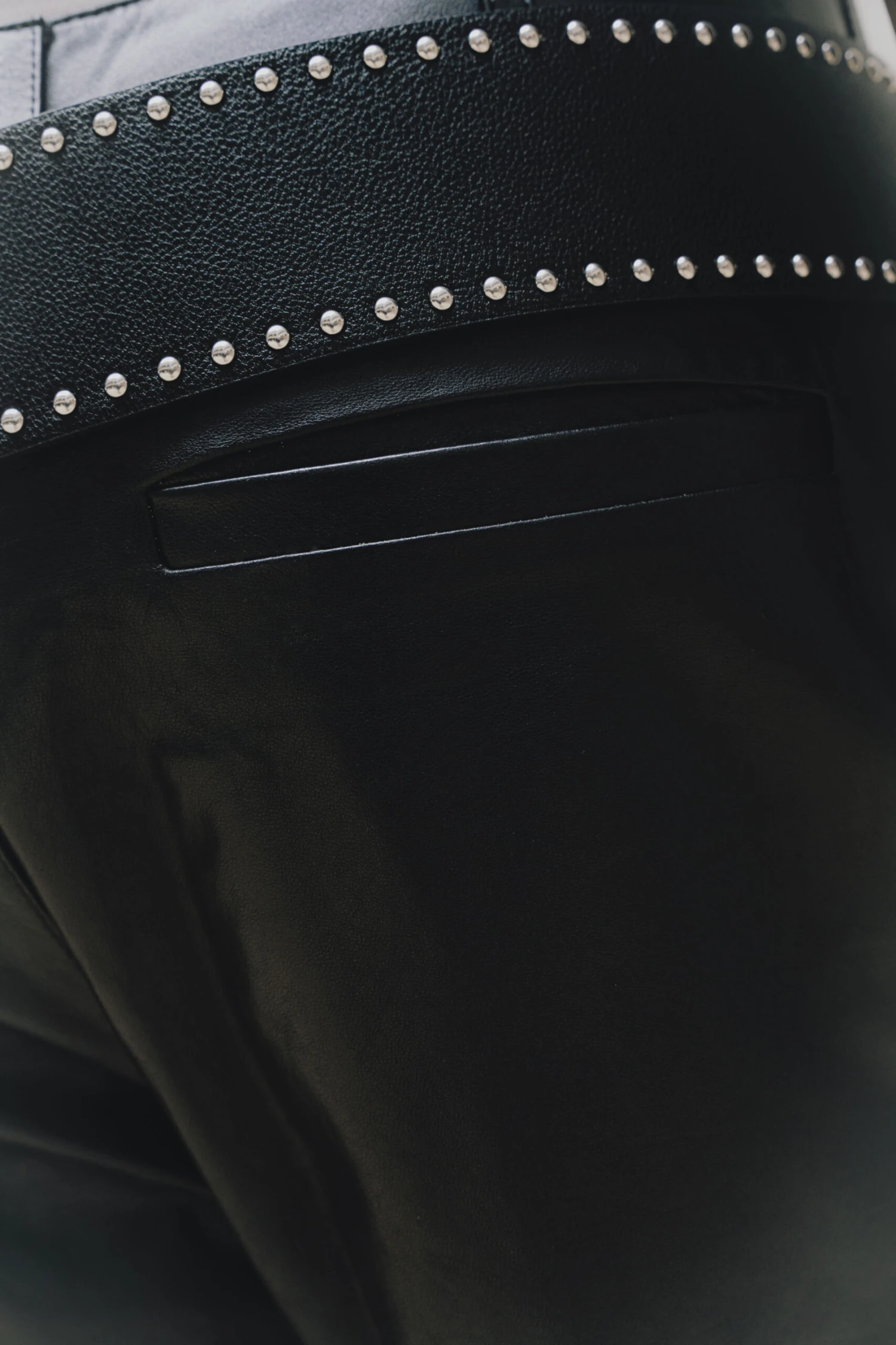 STRAIGHT LEATHER PANT 3 STRAIGHT LEATHER PANT - Image 3