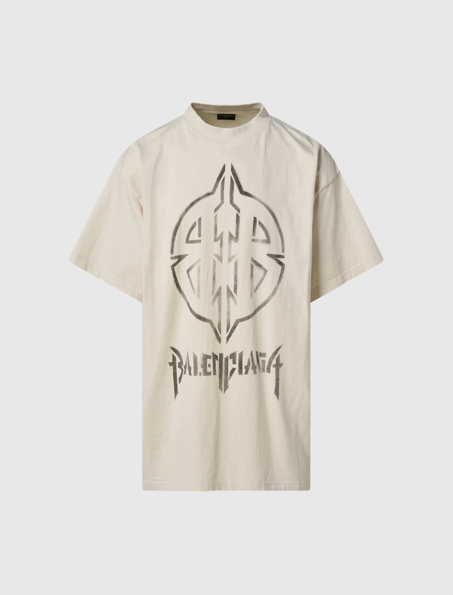 Balenciaga METAL BB STENCIL TEE 1 Balenciaga METAL BB STENCIL TEE