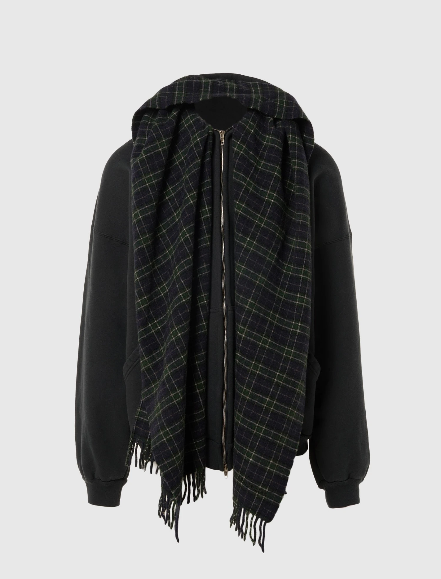 Balenciaga SCARF ZIP-UP HOODIE 1 Balenciaga SCARF ZIP-UP HOODIE