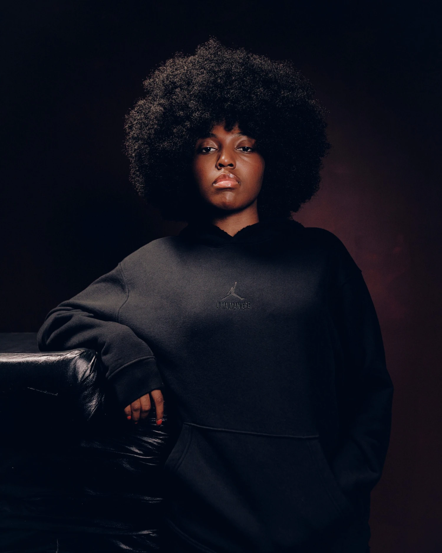 AMM "BLACK COLLECTIVE" FLEECE HOODIE 2 AMM "BLACK COLLECTIVE" FLEECE HOODIE - Image 2