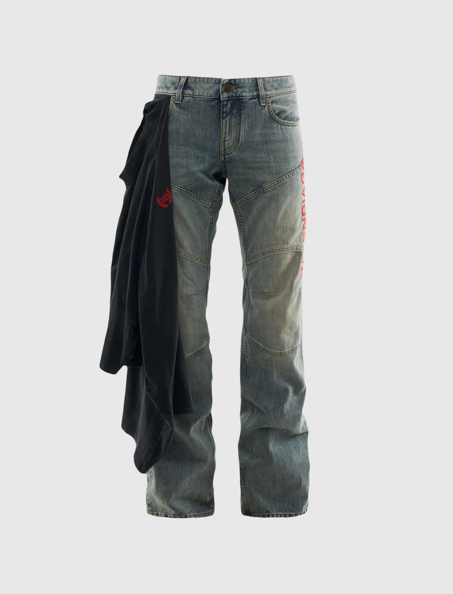 Balenciaga LAYERED LOW WAIST JEANS 1 Balenciaga LAYERED LOW WAIST JEANS