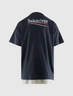 Balenciaga DOUBLE T-SHIRT 5 Balenciaga DOUBLE T-SHIRT -Men Fashion 835512TSVU93903 BACK