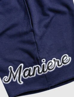 CURSIVE LOGO SWEATSHORT 9 CURSIVE LOGO SWEATSHORT -Men Fashion AMM BLUE SHORTS 2