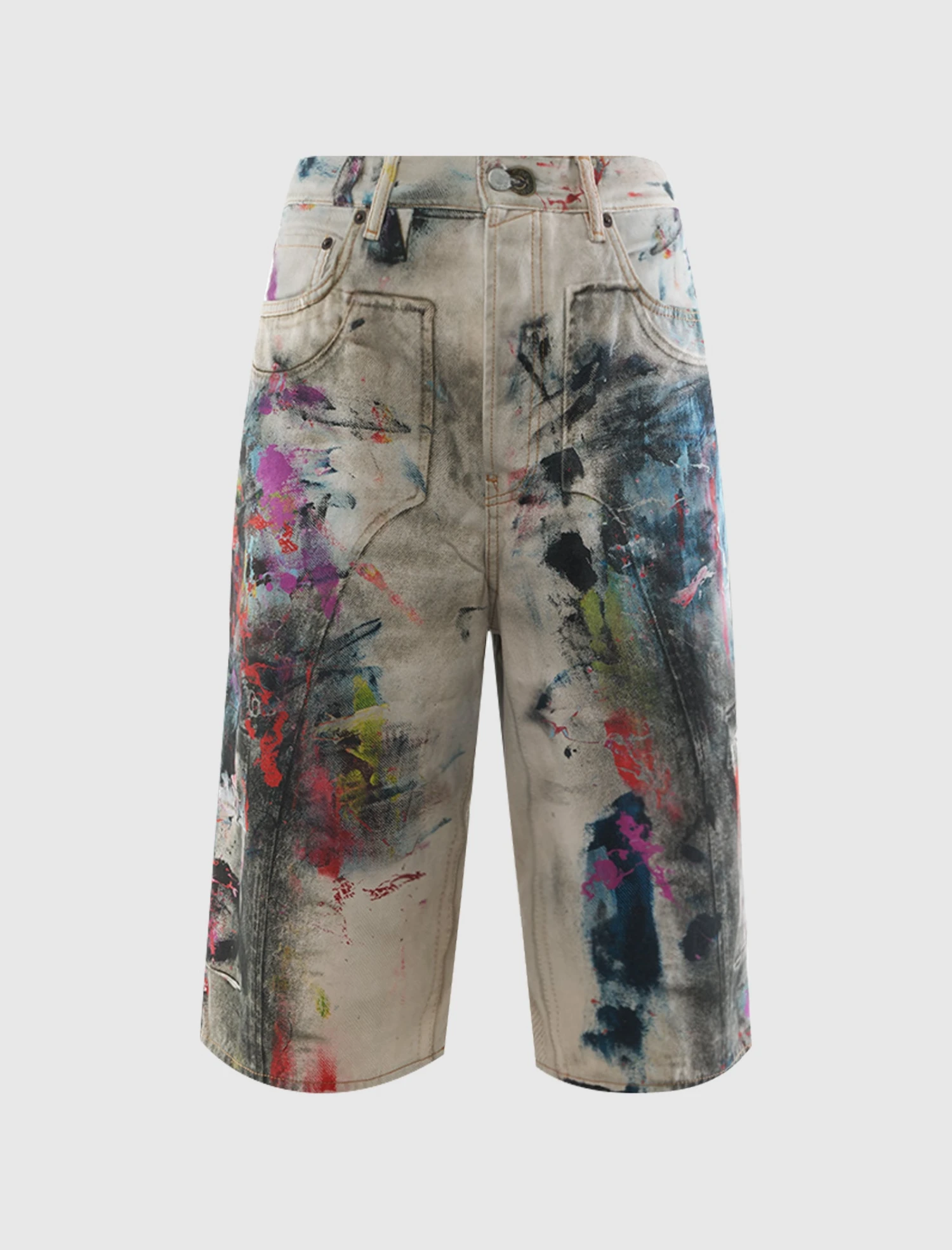 Acne Studios PAINTED TROUSER SHORT 1 Acne Studios PAINTED TROUSER SHORT