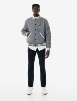 A MA MANIÉRE LEGACY GREY VARSITY JACKET 13 A MA MANIÉRE LEGACY GREY VARSITY JACKET -Men Fashion CAPTUREONECATALOG00211