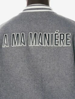 A MA MANIÉRE LEGACY GREY VARSITY JACKET 10 A MA MANIÉRE LEGACY GREY VARSITY JACKET -Men Fashion CAPTUREONECATALOG00261
