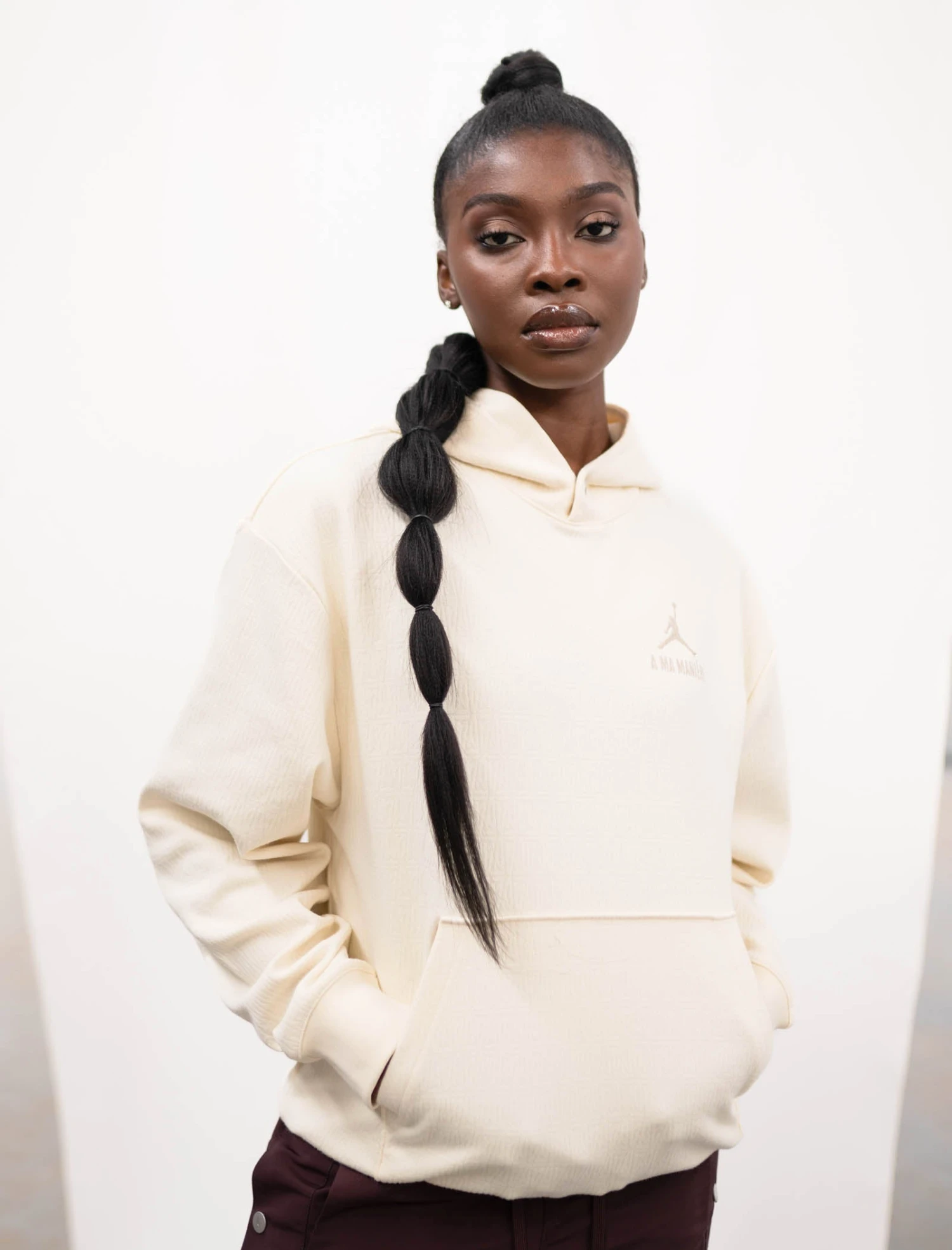 A MA MANIÉRE X JORDAN BRAND JACQUARD HOODIE 2 A MA MANIÉRE X JORDAN BRAND JACQUARD HOODIE - Image 2