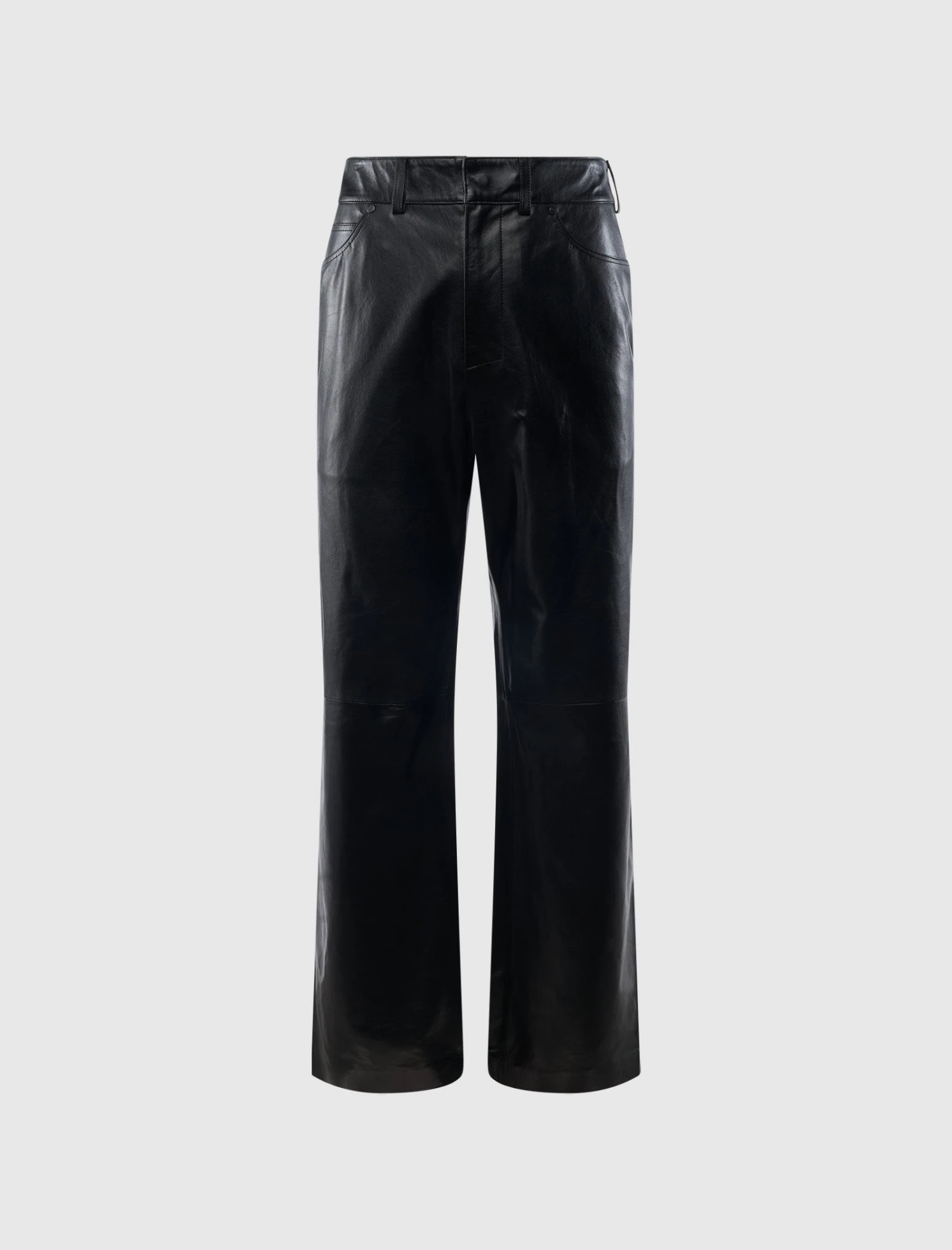 STRAIGHT LEATHER PANT 1 STRAIGHT LEATHER PANT
