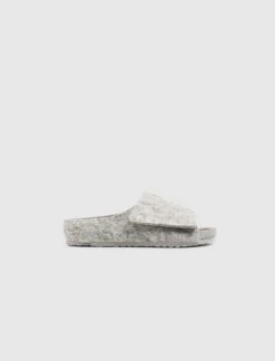 KIDS FEAR OF GOD X BIRKENSTOCK THE LOS FELIZ WOOL FELT "CEMENT MELANGE"