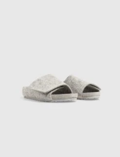 KIDS FEAR OF GOD X BIRKENSTOCK THE LOS FELIZ WOOL FELT "CEMENT MELANGE" -Men Fashion FOGBIRKCEMENTPS 4