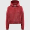KMY-ROSE DISTRESSED ZIP HOODIE