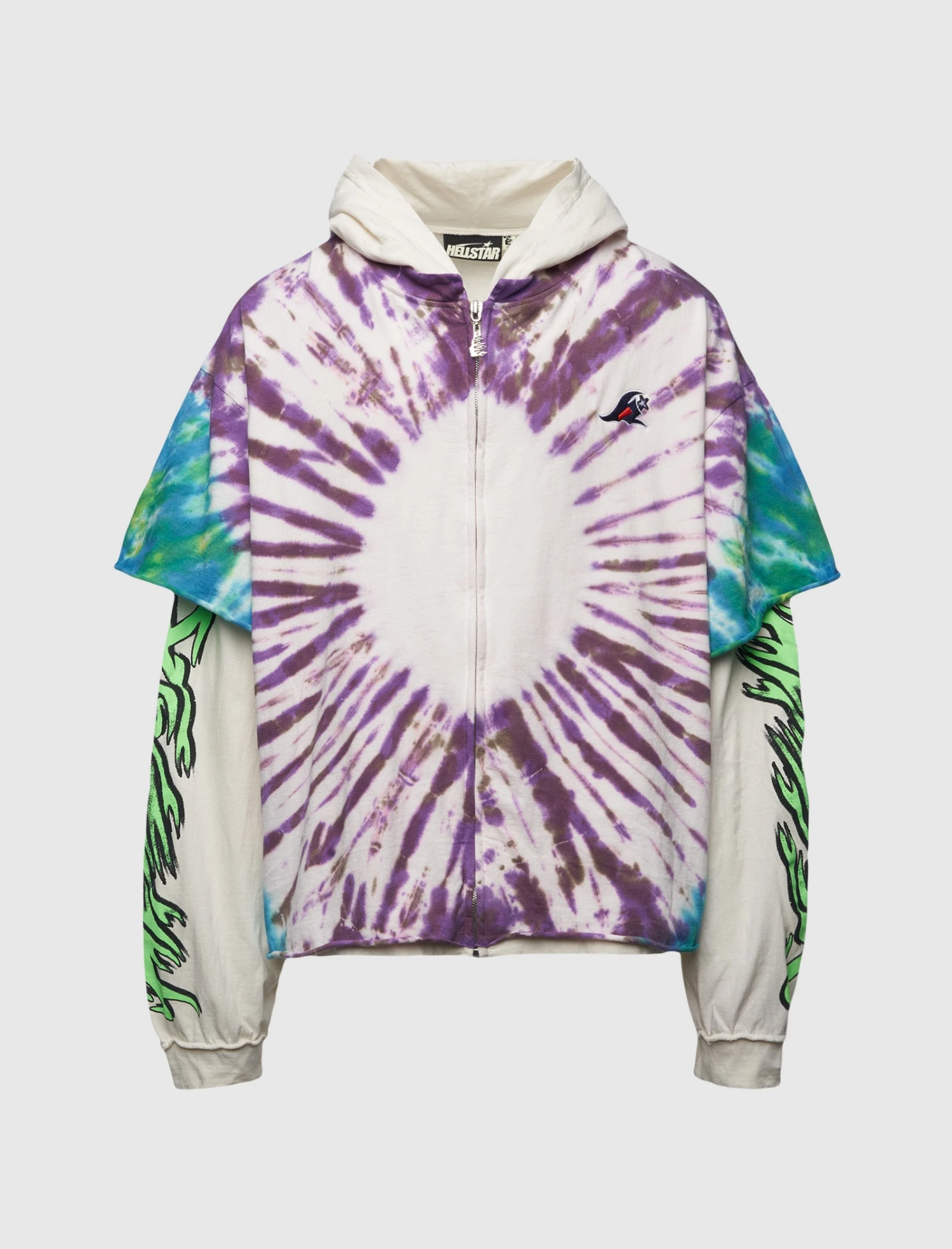 TYE-DYE ZIP-UP 1 TYE-DYE ZIP-UP