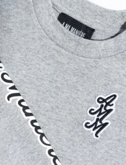 KIDS CURSIVE LOGO LONG SLEEVE 9 KIDS CURSIVE LOGO LONG SLEEVE -Men Fashion KSUT 016 GRY 2