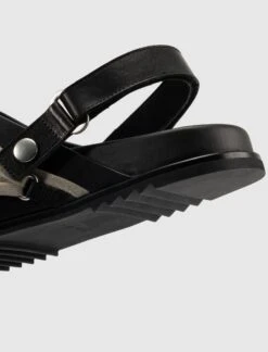 HOLLYWOOD MEGALACED MULE " GRANOLA/BLACK " -Men Fashion LACEDMULEBLKCREAM 3