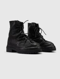 424 LACED UP BOOT "BLACK" -Men Fashion LACEDUPBOOTROUGHLEATHER 4