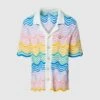 Casablanca WAVE KNIT SHIRT
