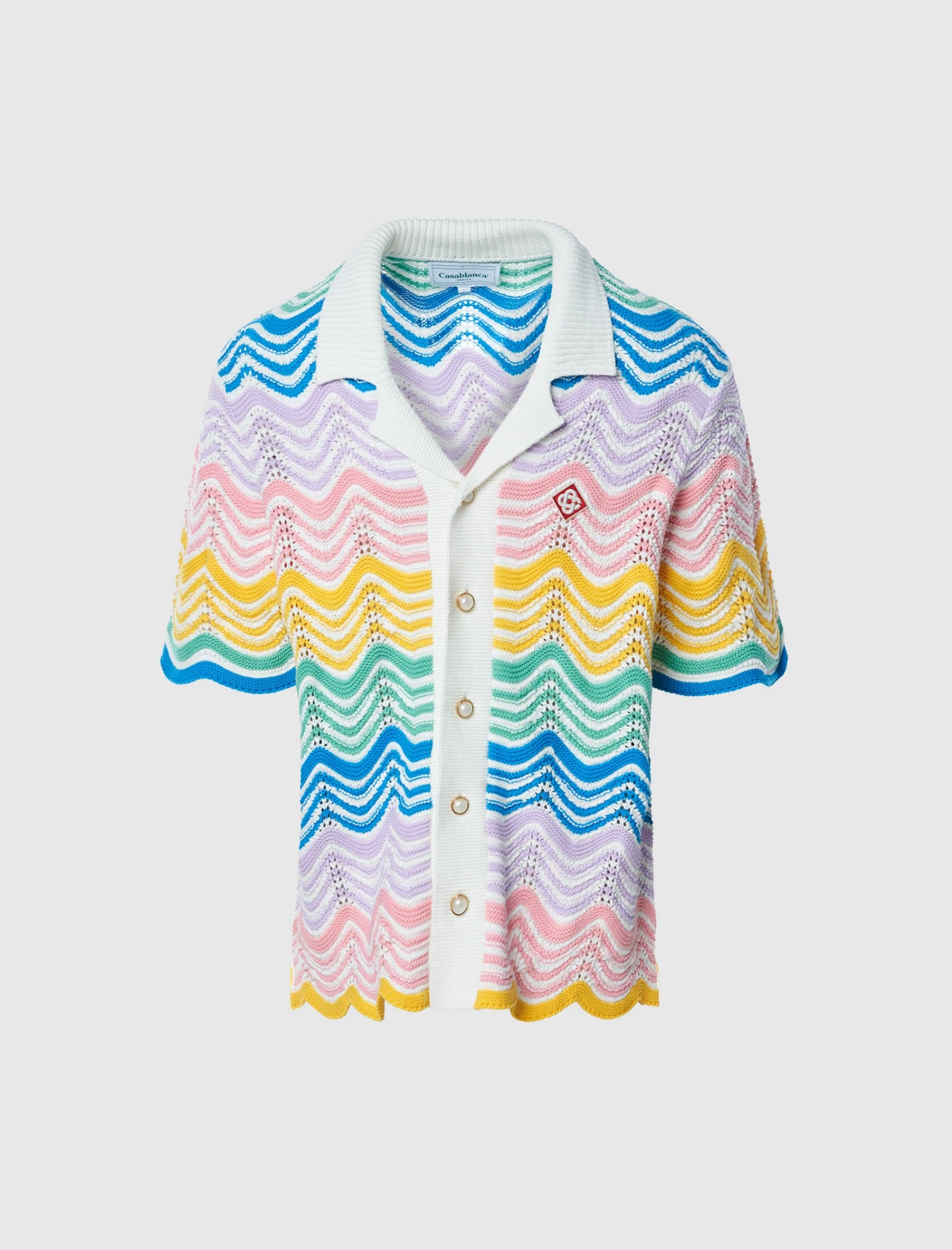 Casablanca WAVE KNIT SHIRT 1 Casablanca WAVE KNIT SHIRT