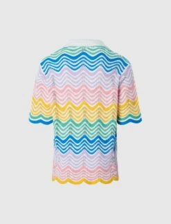 Casablanca WAVE KNIT SHIRT 5 Casablanca WAVE KNIT SHIRT -Men Fashion MPF24 KW 695 01 3