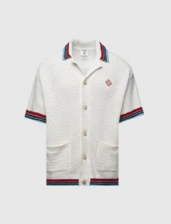 Men Fashion 32 Casablanca FAUX CROCHET SHIRT