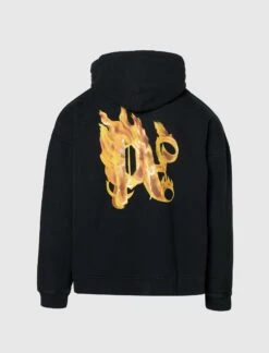 Palm Angels BACK BURNING HOODIE -Men Fashion PMBB117R24FLE0031076 3