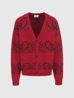 Rhude BANDANA KNIT CARIDGAN