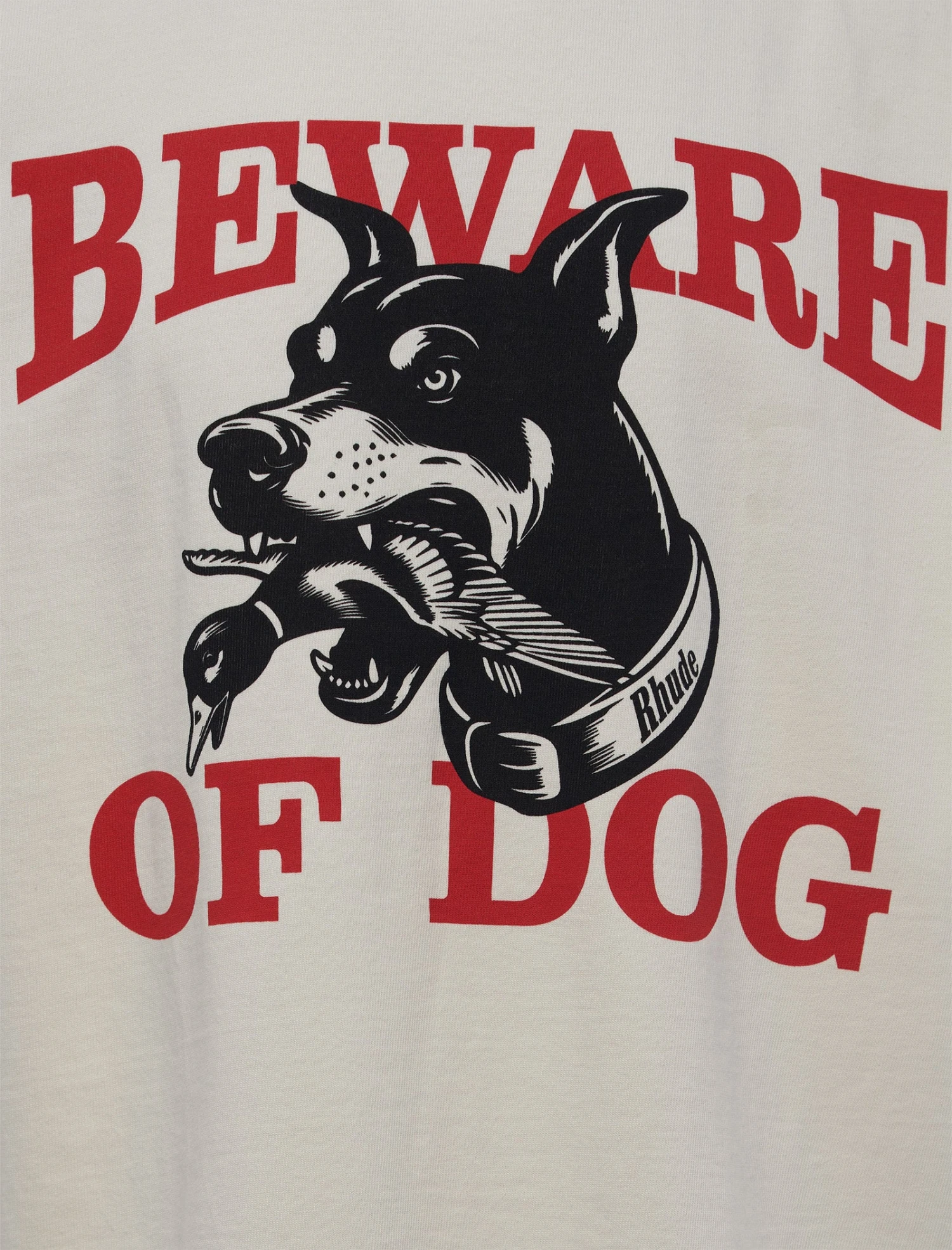 Rhude WARNING LOGO TEE 2 Rhude WARNING LOGO TEE - Image 2