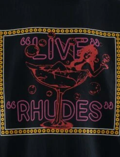 LIVE RHUDES TEE 4 LIVE RHUDES TEE -Men Fashion RHPF25TT04012 VBLK DETAIL