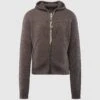 ZIPPED KNIT HOODIE