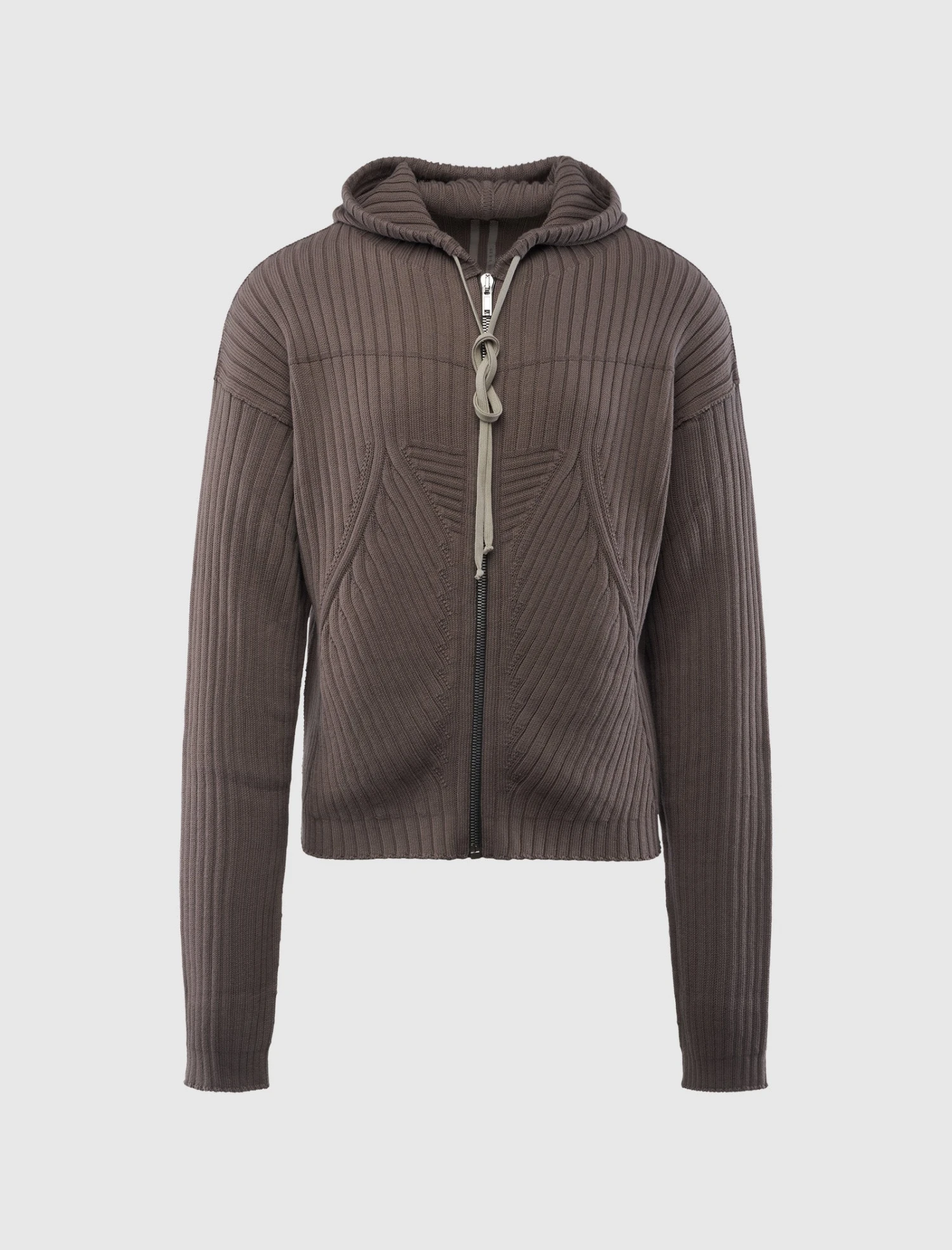 ZIPPED KNIT HOODIE 1 ZIPPED KNIT HOODIE