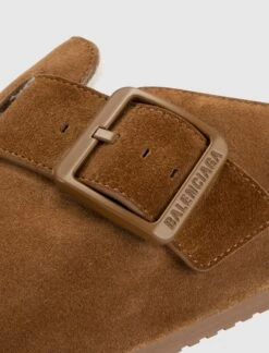 Balenciaga SUNDAY MULE "TAN SUEDE" -Men Fashion SASQUATCHSLIPPER 3