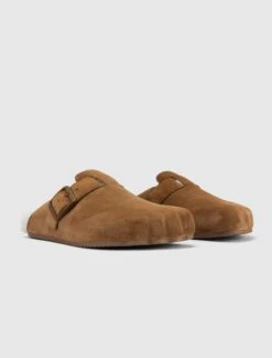 Balenciaga SUNDAY MULE "TAN SUEDE" -Men Fashion SASQUATCHSLIPPER 4