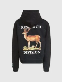 DEER PAINTING HOODIE -Men Fashion SE00131 BLK 3