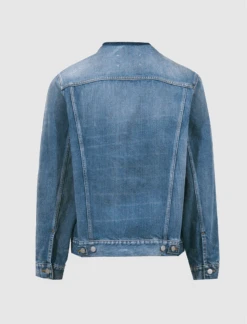 Maison Margiela COLLARLESS DENIM JACKET -Men Fashion SI1AM0006 S30561 966 2