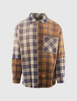 PATCHWORK FLANNEL SHIRT