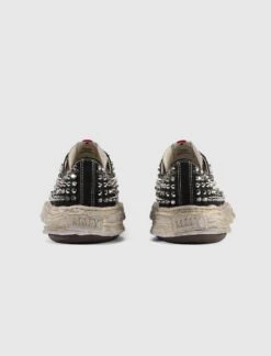 PETERSON 23 LOW SNEAKERS -Men Fashion STUDDEDBAKERLOWBLKWHT 7 1