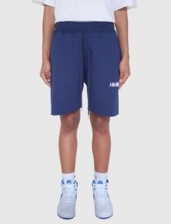 BAR LOGO SWEATSHORT -Men Fashion SUB 004V1 NVY 1