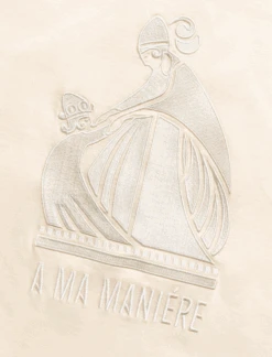 A MA MANIÉRE EMBROIDERED LOGO TEE -Men Fashion TS0002 AMM CRM 3