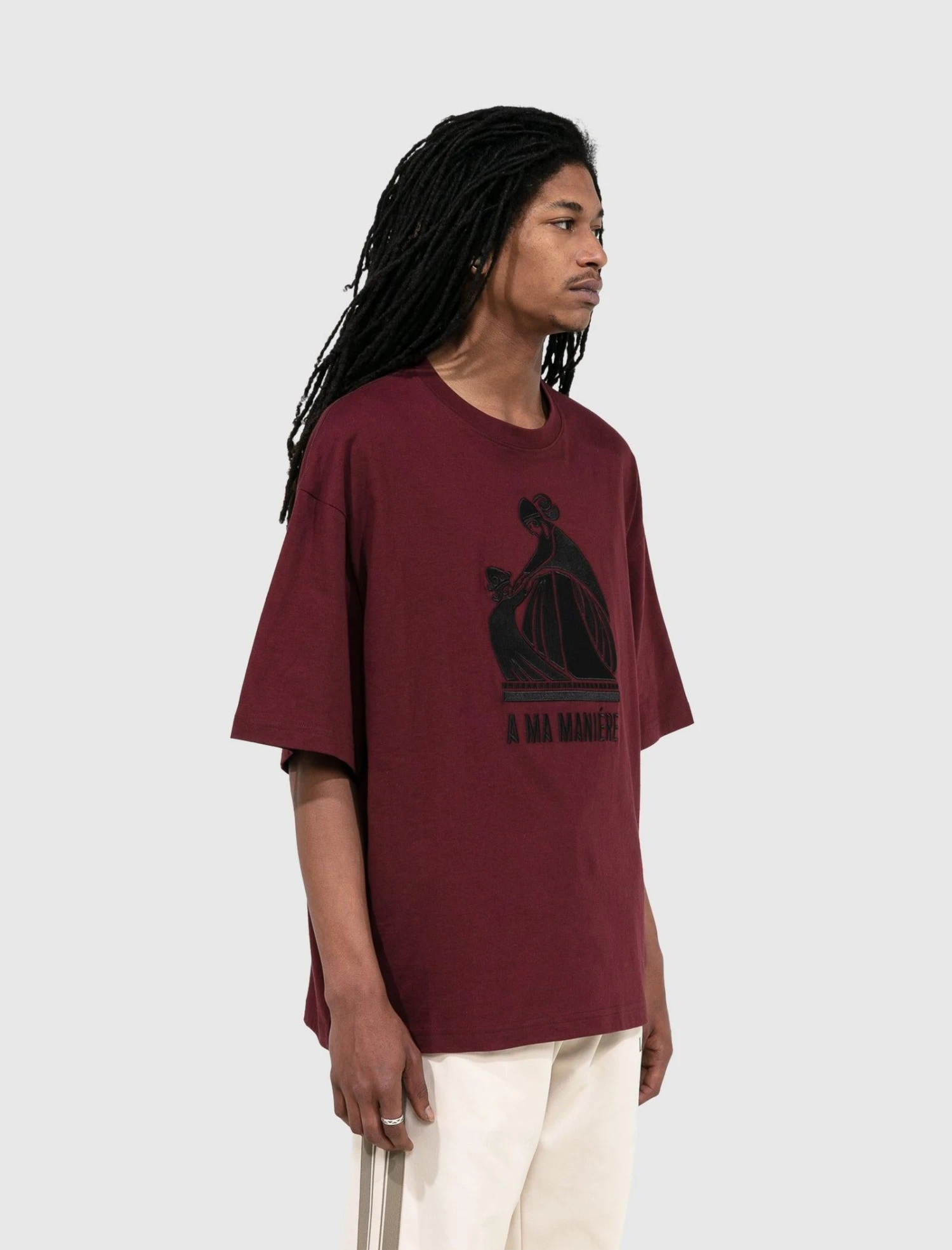 A MA MANIÉRE EMBROIDERED OVERSIZED LOGO TEE 4 A MA MANIÉRE EMBROIDERED OVERSIZED LOGO TEE - Image 4