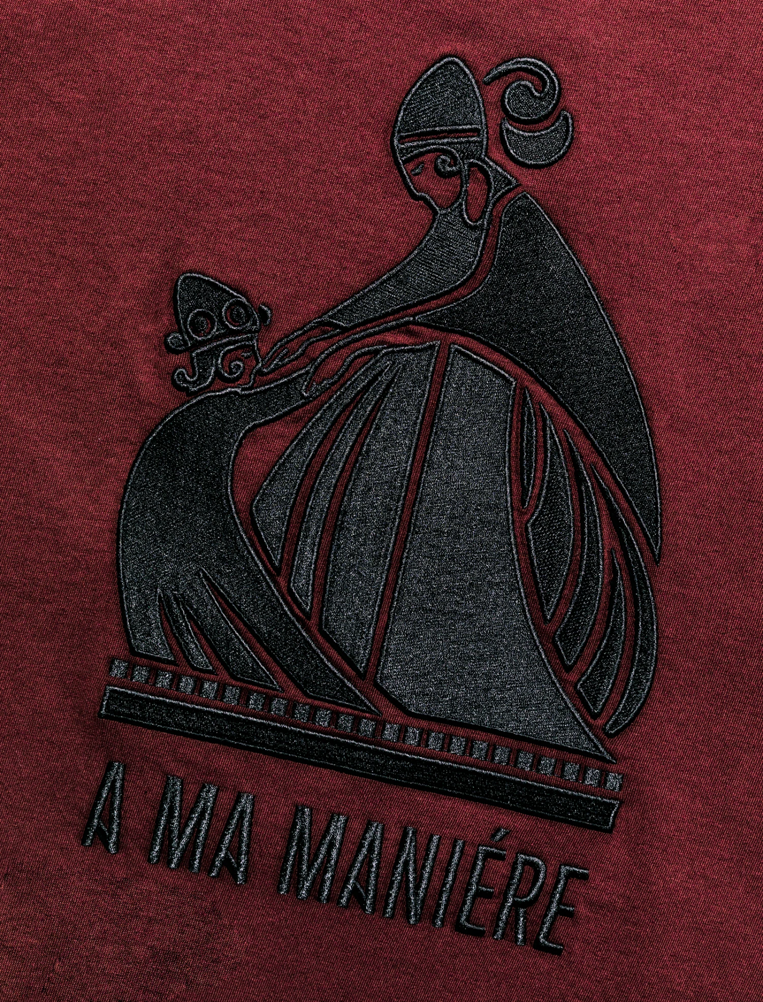 A MA MANIÉRE EMBROIDERED OVERSIZED LOGO TEE 3 A MA MANIÉRE EMBROIDERED OVERSIZED LOGO TEE - Image 3