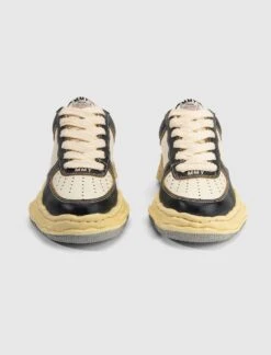 WAYNE LOW TOP SNEAKERS "BLACK/WHITE" -Men Fashion WAYNEBLKCREAM 5